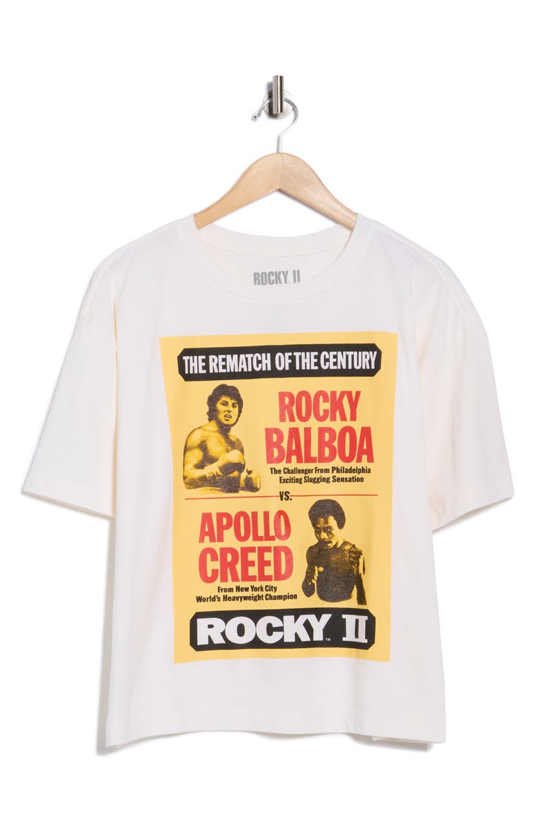 The Forecast Agency Rocky Rematch Cotton Graphic T-Shirt, Alternate, color, Marshmallow