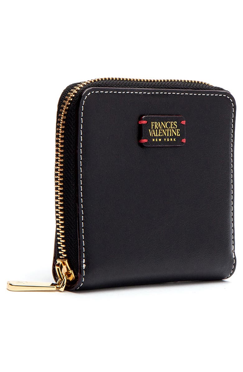 Frances Valentine Roosevelt Small Calfskin Leather Wallet, Alternate, color, 