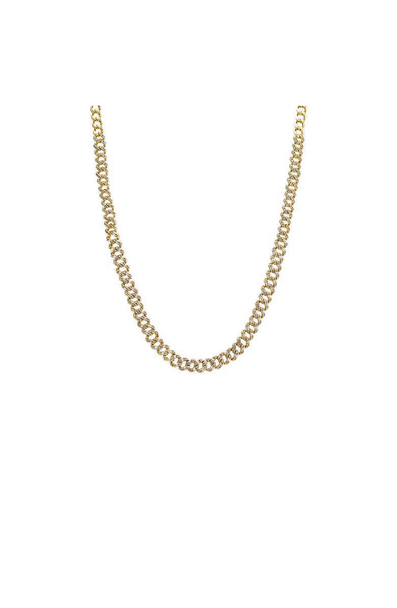 BY ADINA EDEN Pave Chunky Cuban Link Necklace, Main, color,