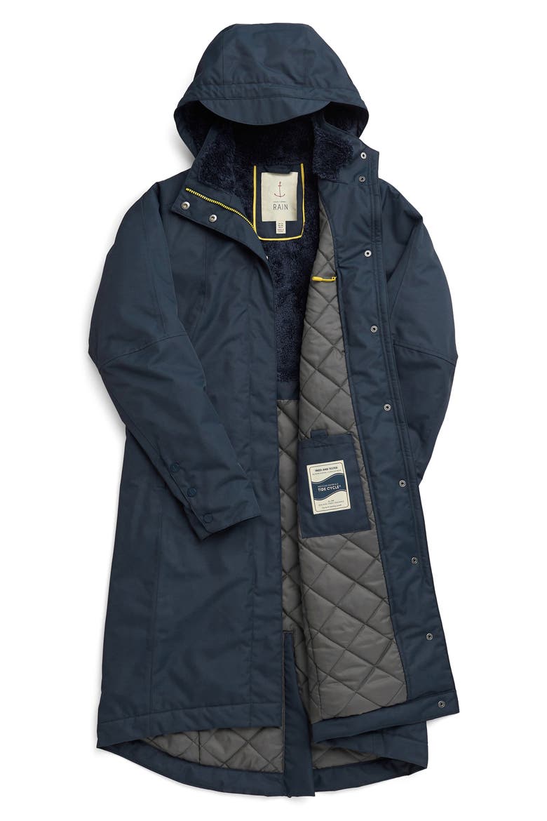 Janelle Waterproof Coat, Alternate, color, SQUID INK