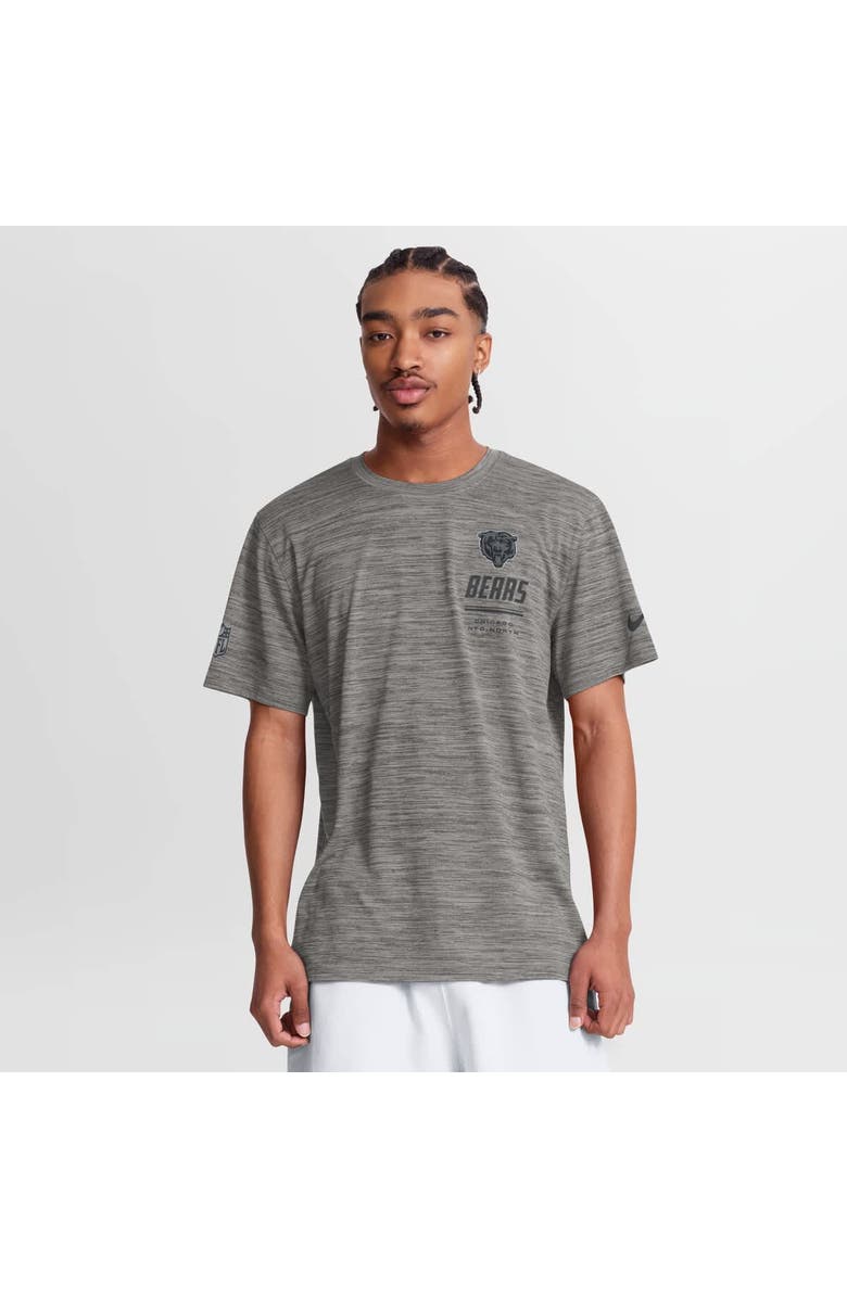 Nike Men's Nike Gray Chicago Bears Sideline Double Covered Dri-FIT Velocity T-Shirt, Main, color, Gray