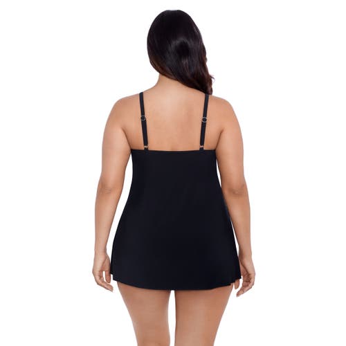 Trimshaper Emilia Asymmetrical Tiered Swimdress