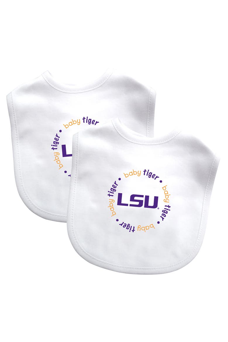 LSU Tigers - Baby Bibs 2-Pack, Main, color, White