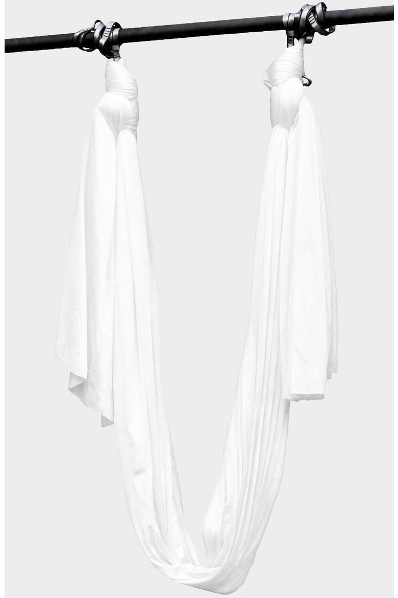 Yoga Silk - Aerial Support for Yoga and Strength Building, Main, color, White