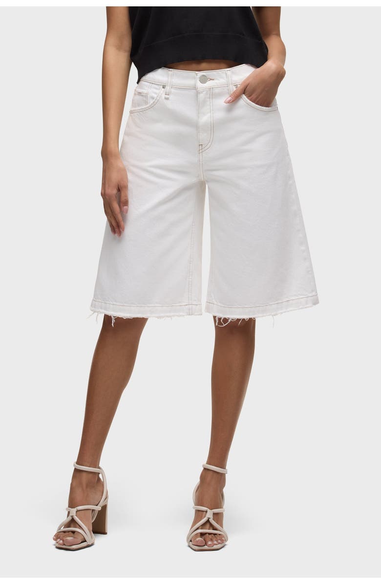 Hudson Jeans skylar dropped long short, Main, color, White