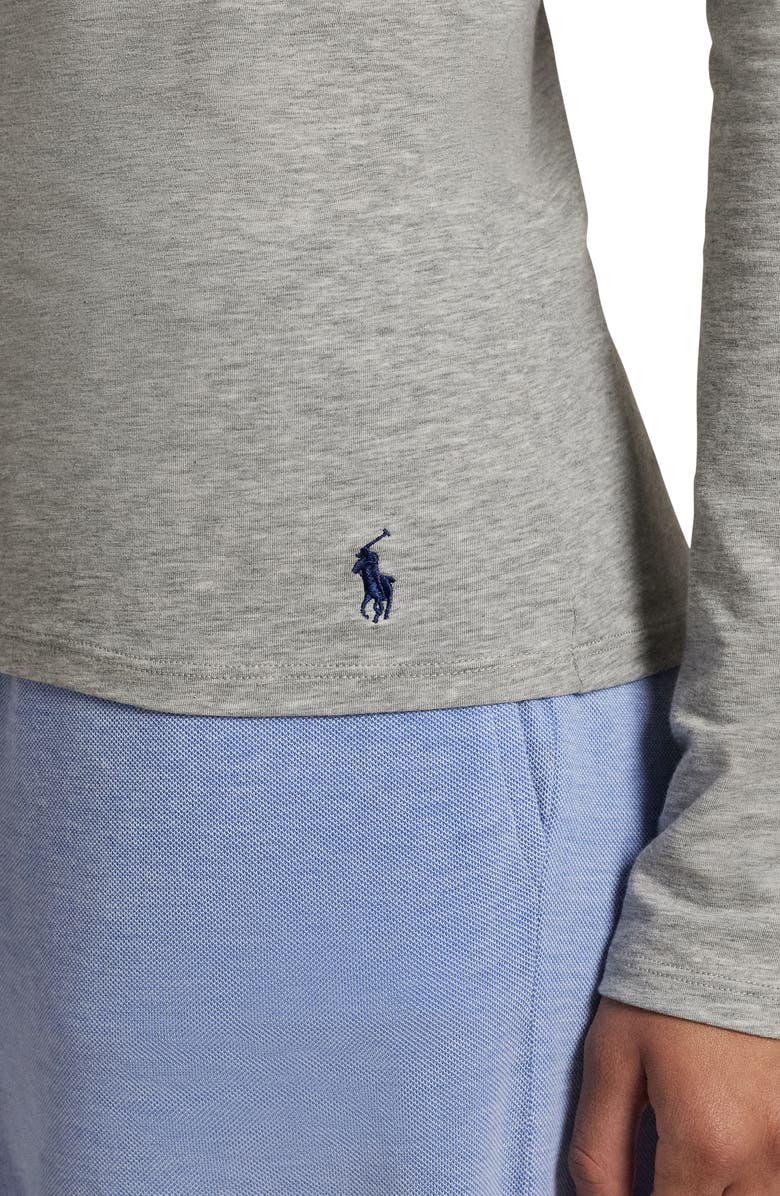 Polo Ralph Lauren Baselayer Stretch Cotton T-Shirt, Alternate, color, Heather Grey