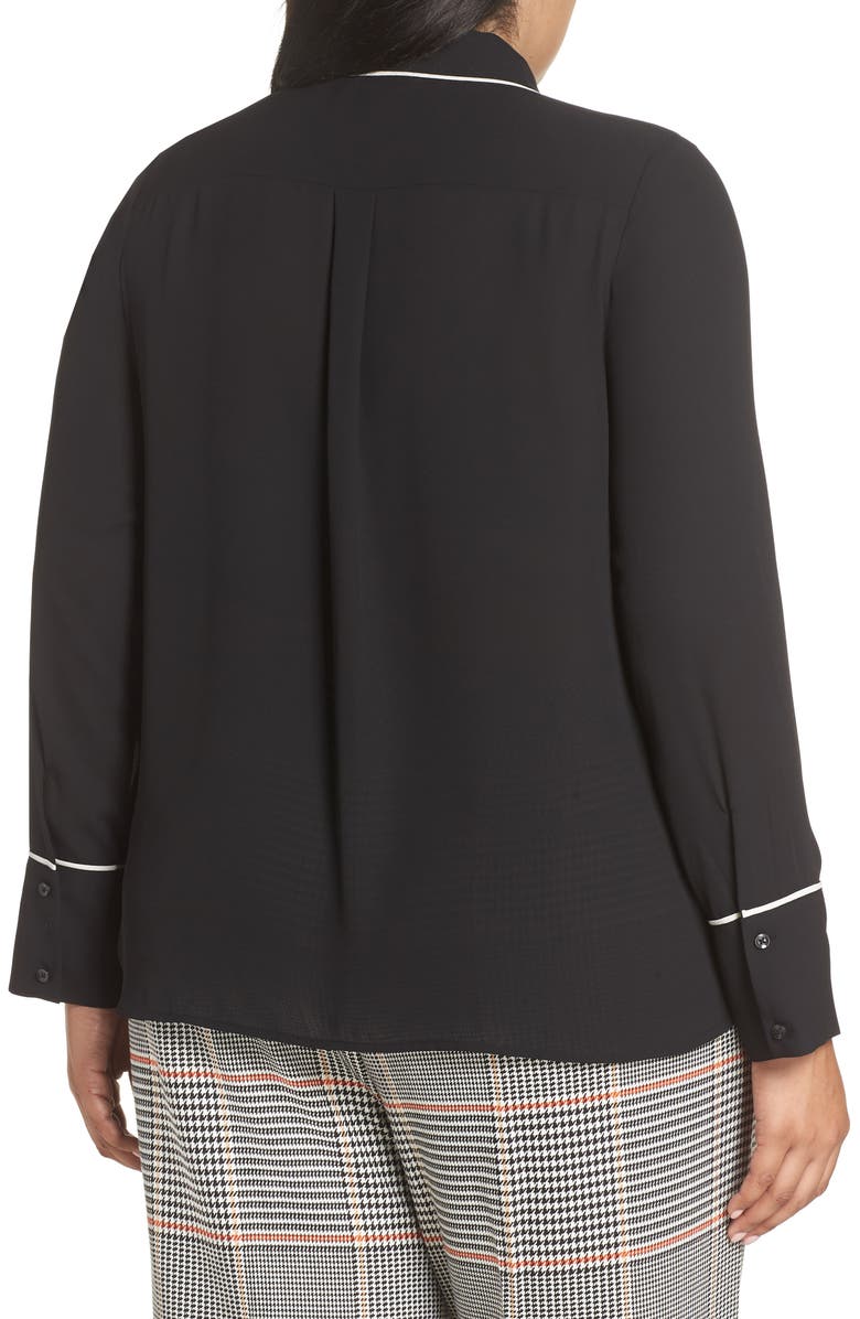 Halogen<sup>®</sup> x Atlantic-Pacific Hidden Placket Blouse, Alternate, color, 
