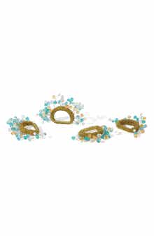 Tiramisu Mediterranean Harvest Set of 4 Napkin Rings