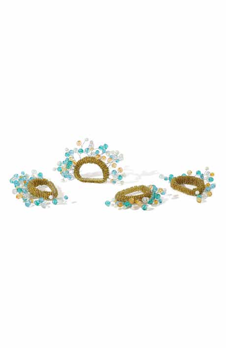 Tiramisu Mediterranean Harvest Set of 4 Napkin Rings