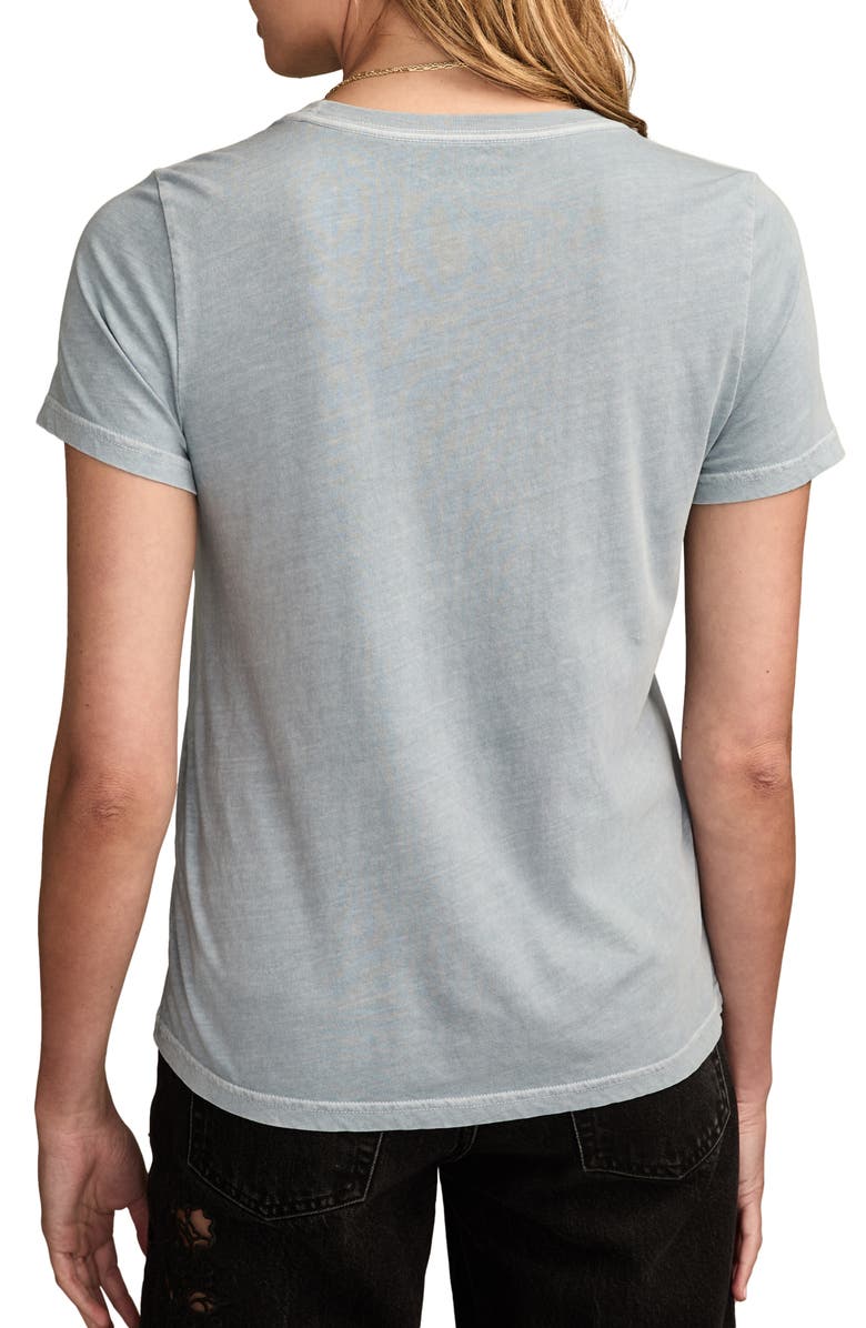 Lucky Brand Grateful Dead Denim Bear Head T-Shirt, Alternate, color, Dusty Blue