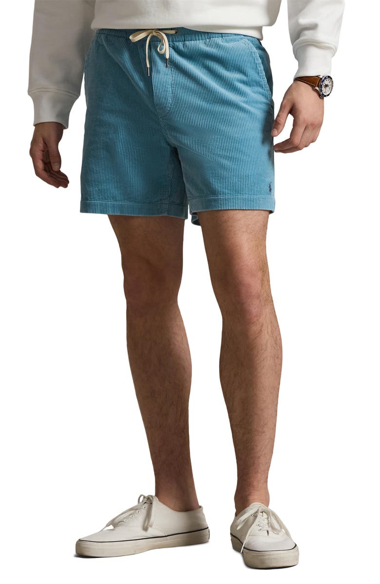 Polo Ralph Lauren Prepster Corduroy Shorts, Main, color, Blue Note