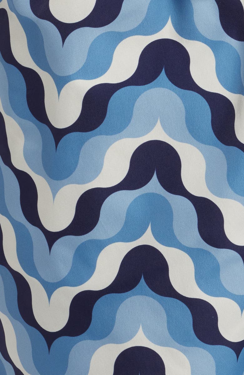 Frescobol Carioca Sport Deserto Print Swim Trunks, Alternate, color, Dusk Denim Blue