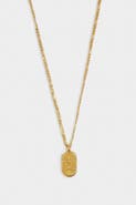 Katie Loxton 'Aquarius' Waterproof Gold Zodiac Necklace