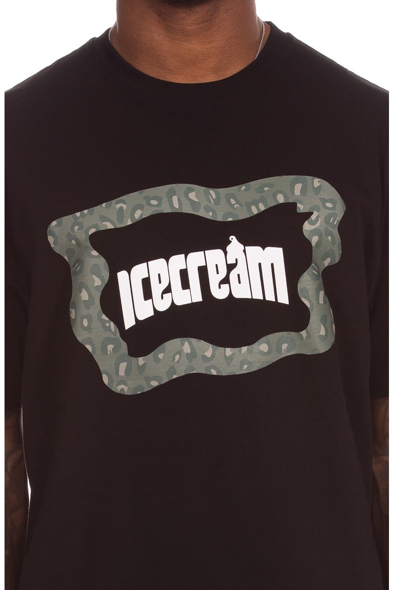 Leo Cotton Graphic T-Shirt, Alternate, color, BLACK