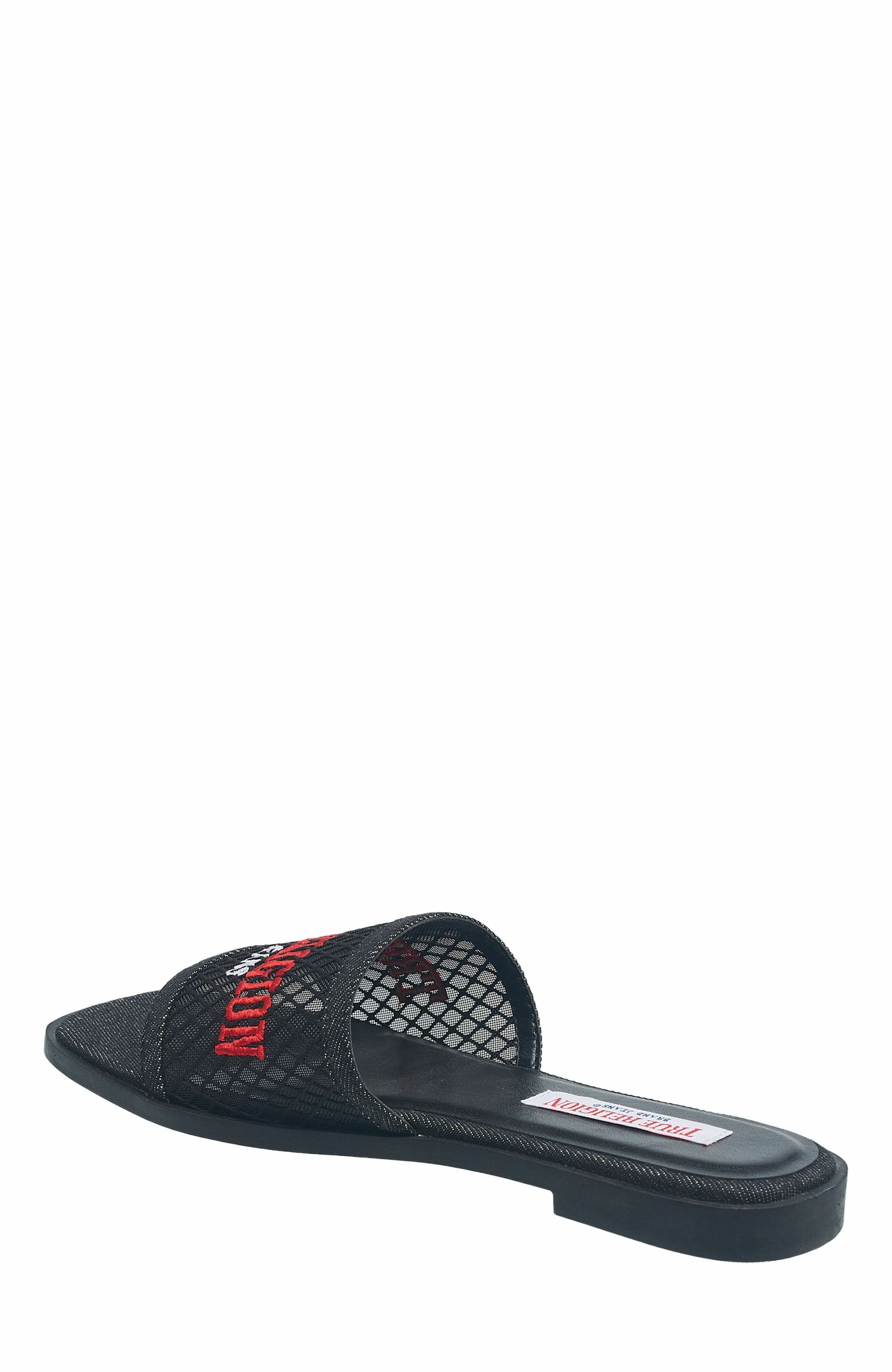 True Religion Brat Mesh Slip on Sandal, Alternate, color, 