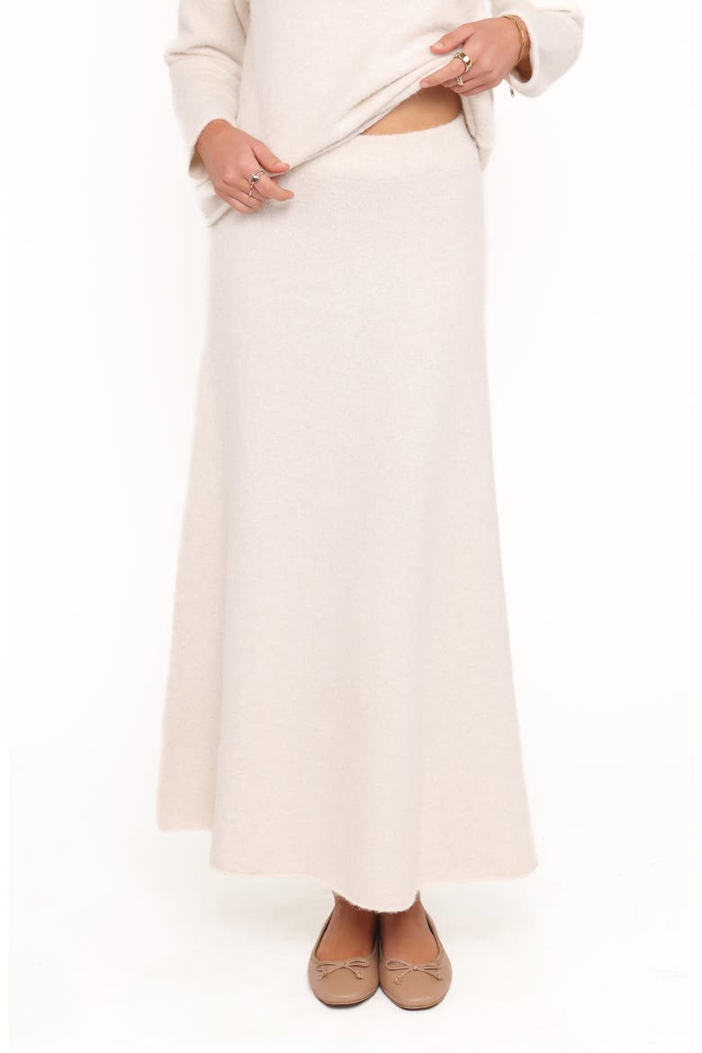 Willis Maxi Sweater Skirt, Main, color, CREAM