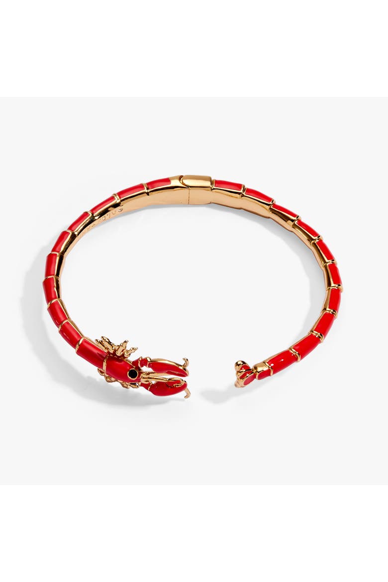 Lobster Boil Hinged Cuff, Alternate, color, Gold