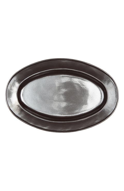 Pewter Stoneware Oval Platter
