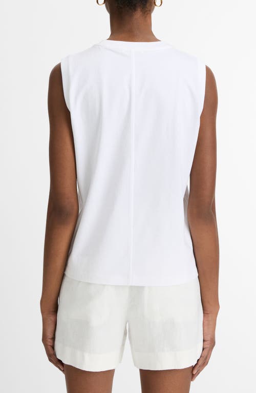 Vince Pima Cotton Muscle Tee In Optic White