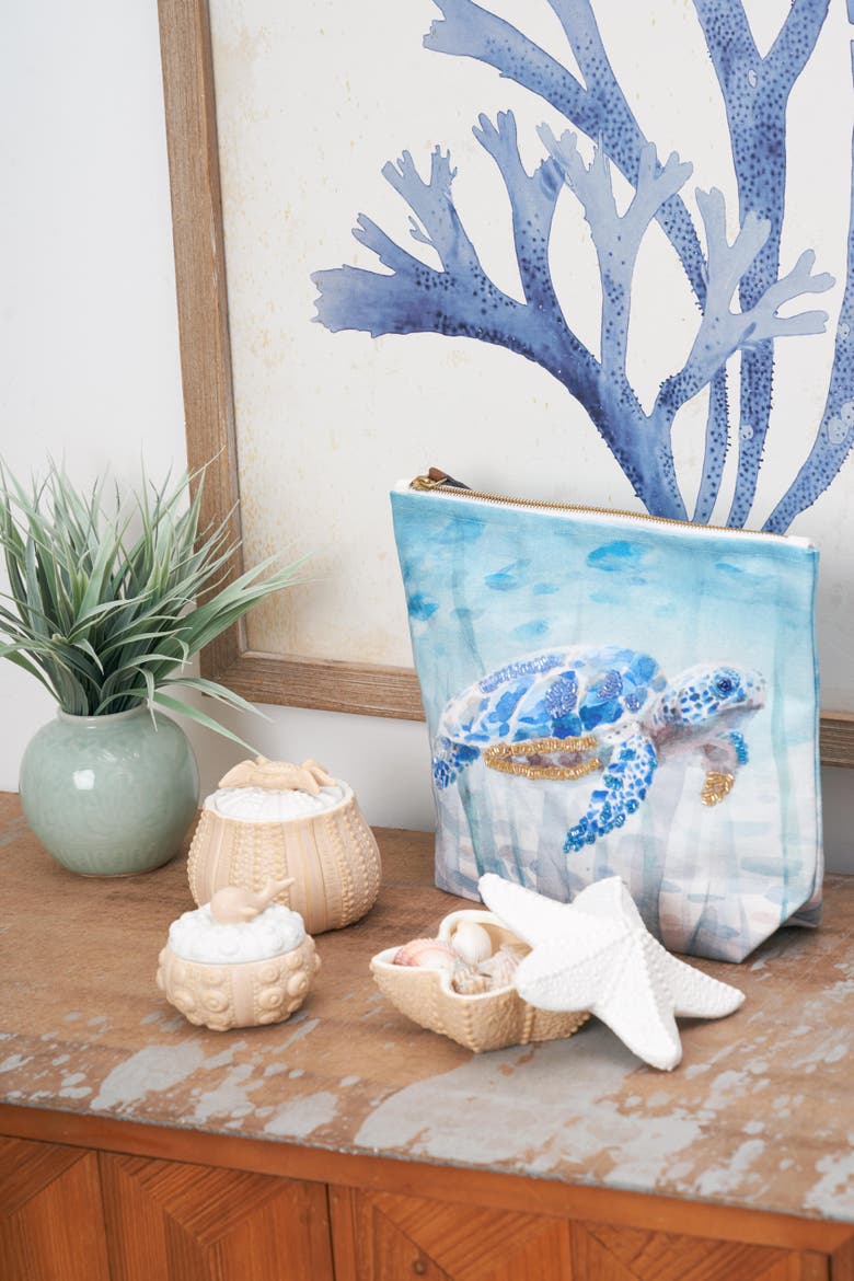 Almond And Bisque Sea Star Plate Set Of 2, Alternate, color, White