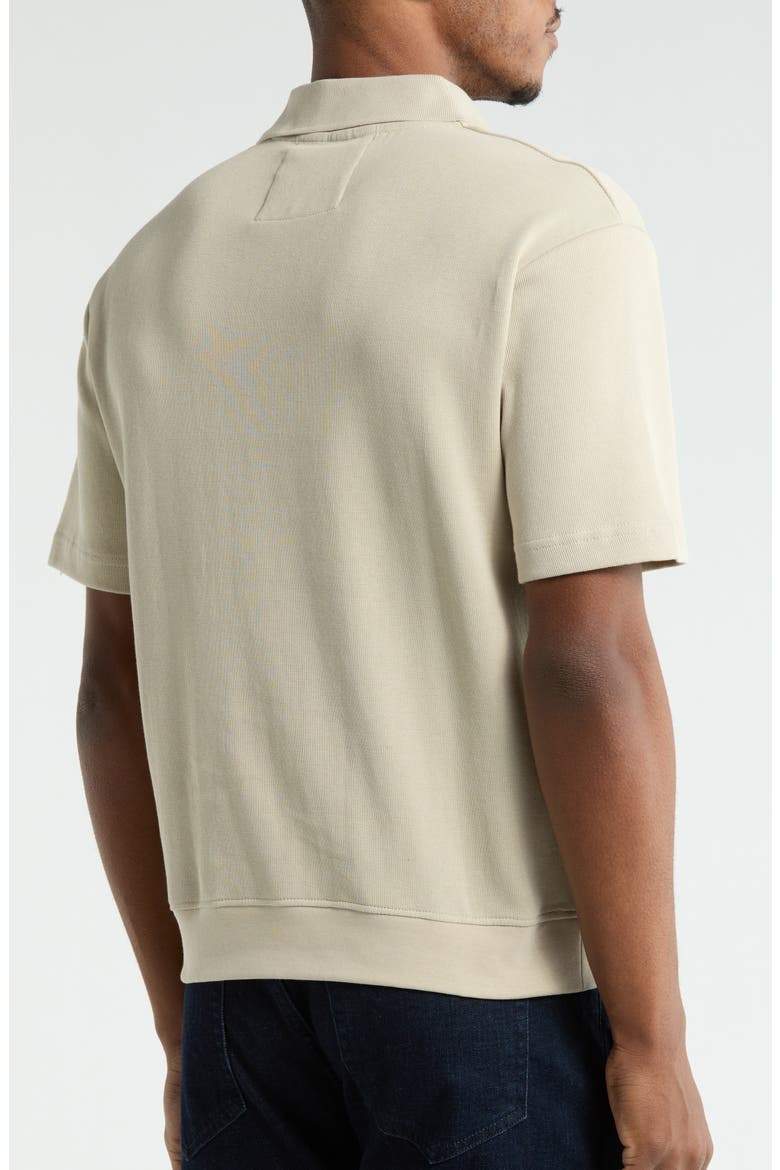 Textured Knit Polo, Alternate, color, TAUPE