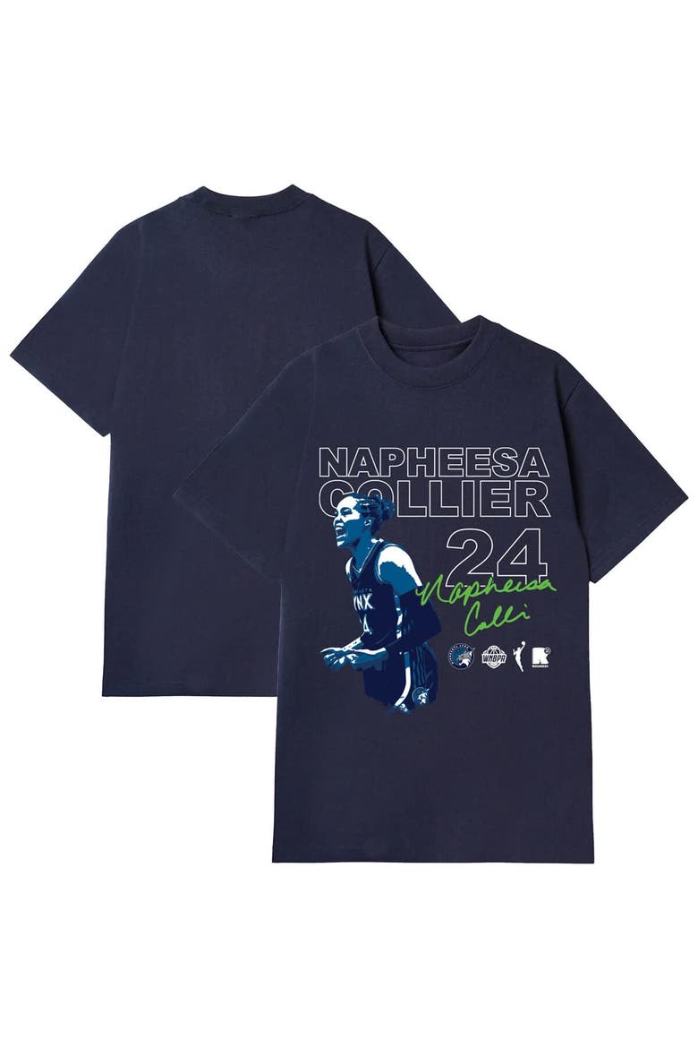 Unisex round21 Napheesa Collier Navy Minnesota Lynx Player Graphic T-Shirt, Main, color, Navy