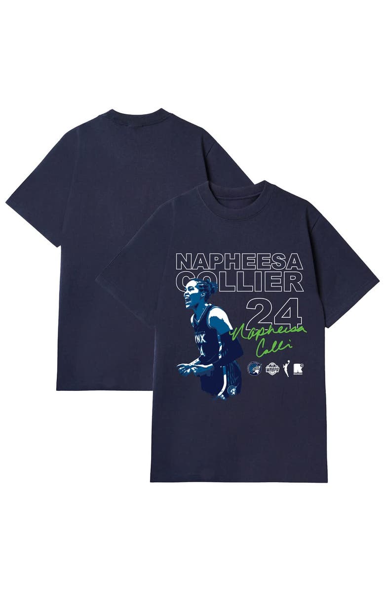 round21 Unisex round21 Napheesa Collier Navy Minnesota Lynx Player Graphic T-Shirt, Main, color, Navy
