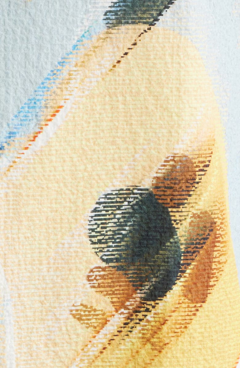 Wax London Didcot Camp Shirt, Alternate, color, Blue / Yellow