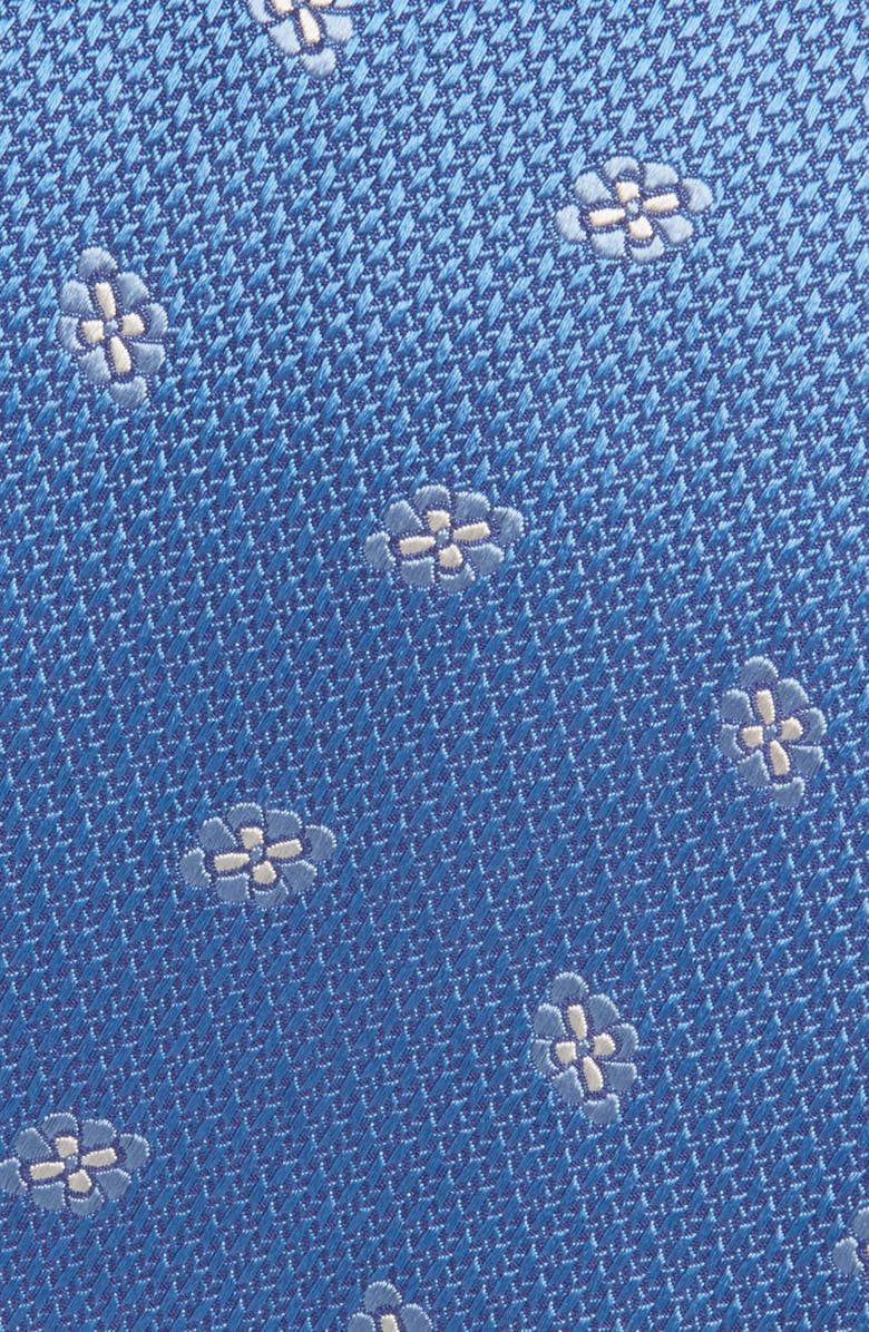 David Donahue Geometric Silk Tie, Alternate, color, Blue