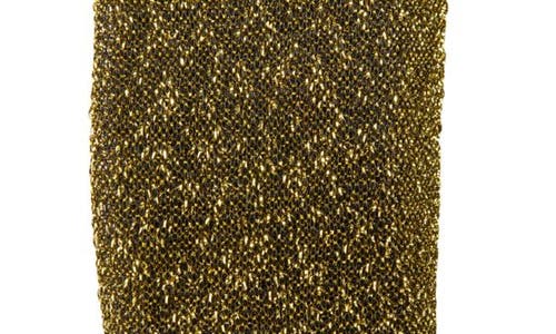 Tasha Knotted Metallic Headband In Gold Metallic