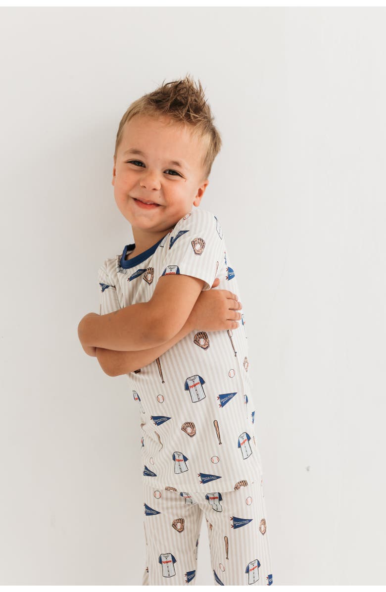 In My Jammers Baseball Two-Piece Sleepwear Set, Alternate, color, Blue Baseball