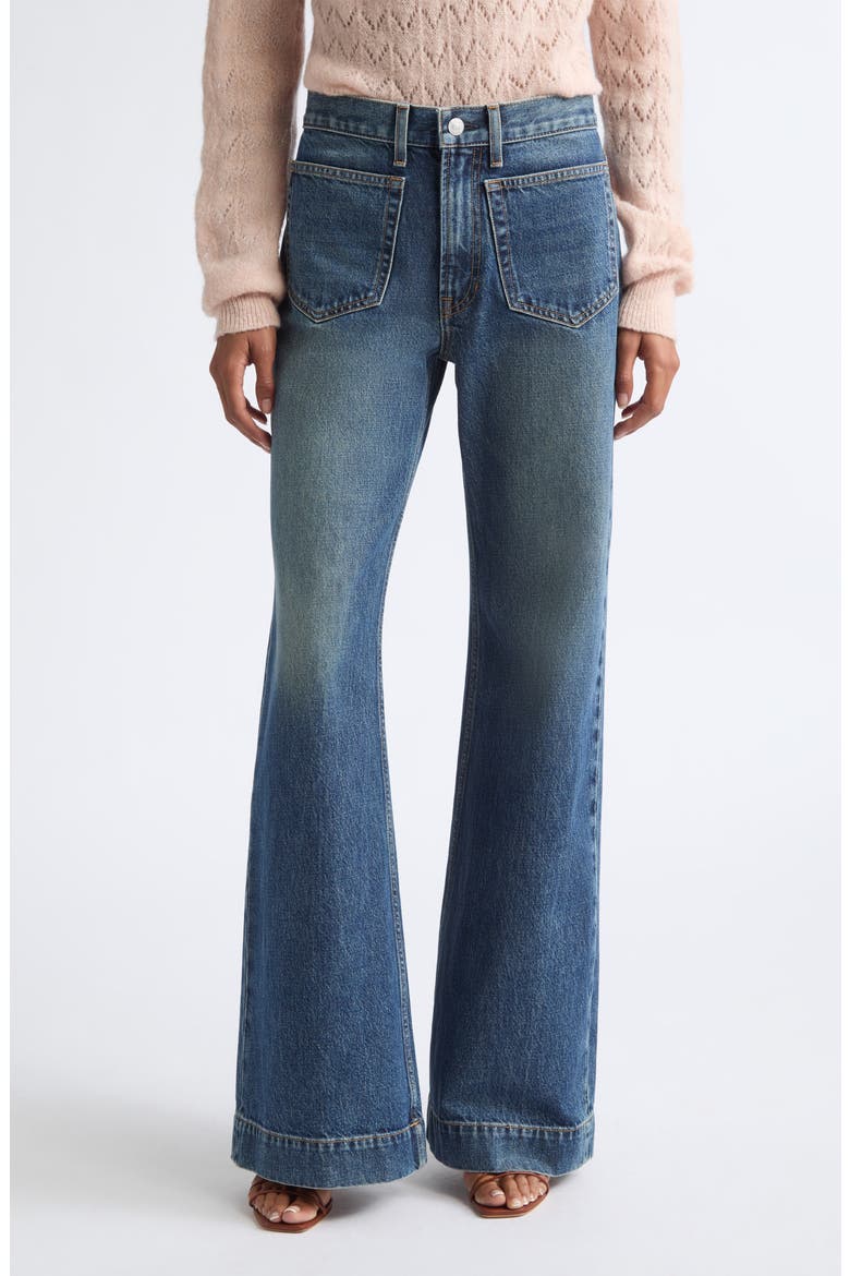 The 008 High Waist Flare Jeans, Main, color, VINTAGE BLUE