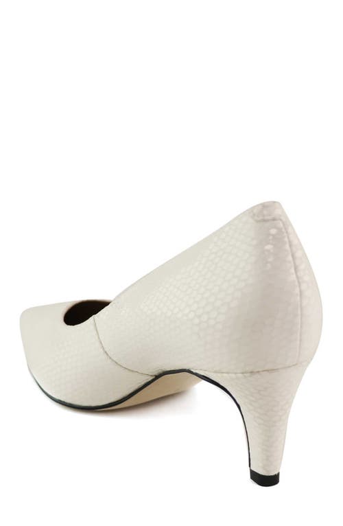 Marc Joseph New York Cortland St. Leather Pump In White