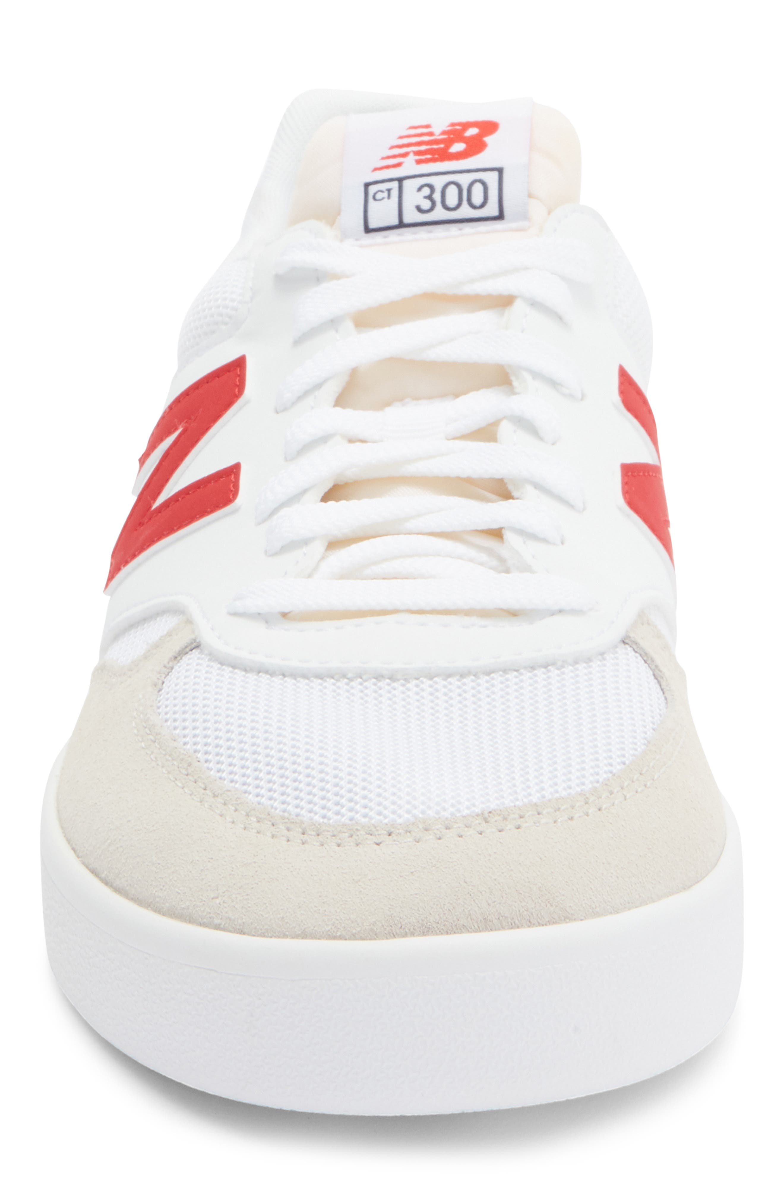 New Balance CT300 Skate Sneaker, Alternate, color, White/ Red