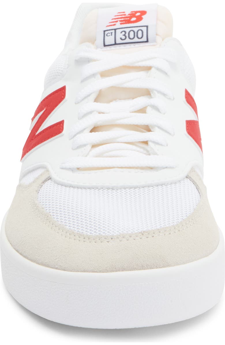 New Balance CT300 Skate Sneaker, Alternate, color, White/ Red