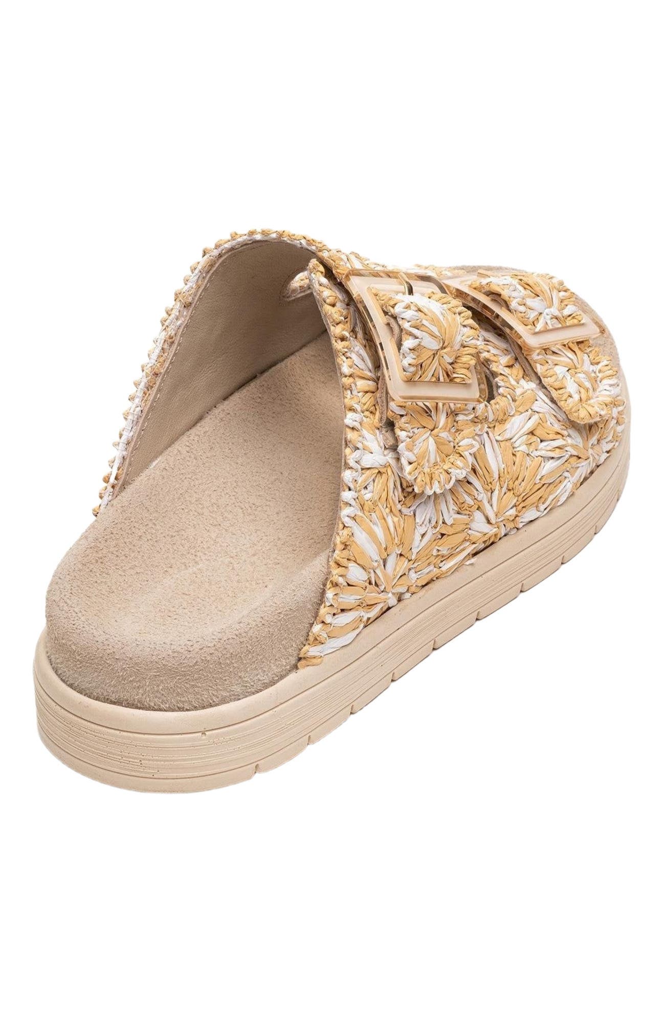 Milana Leather Double-Strap Sandal, Alternate, color, Beige Leather