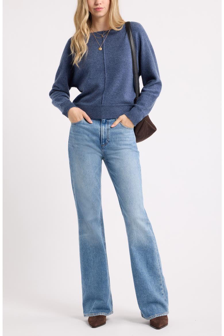 Wool & Cashmere Sweater, Alternate, color, NAVY DENIM
