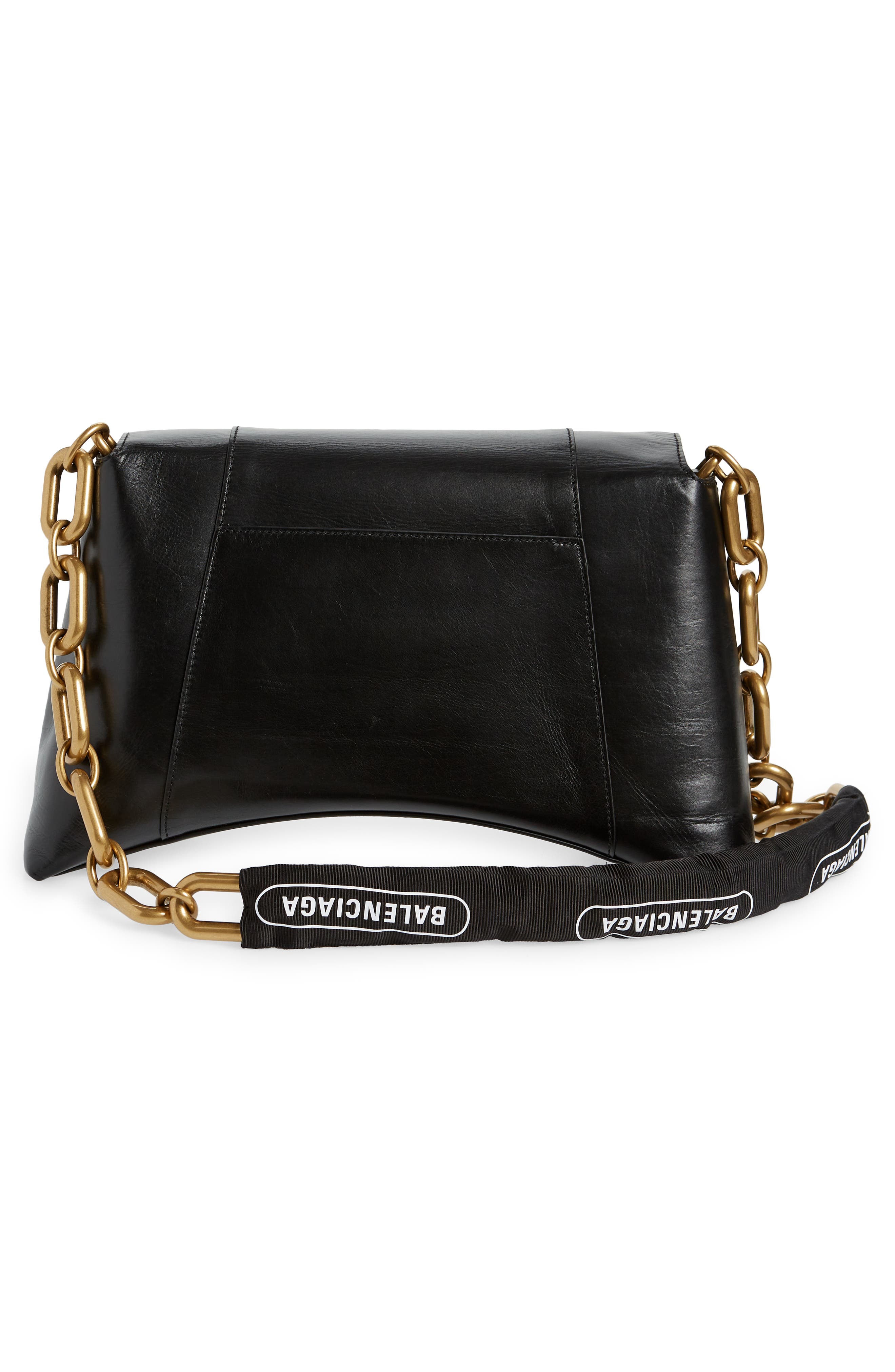 Balenciaga Downtown Medium Leather Shoulder Bag, Alternate, color, 