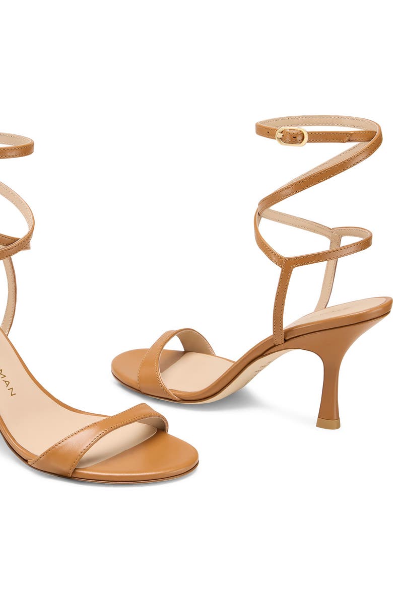 Stuart Weitzman Nudist Wrap 85 Sandal, Alternate, color, Macchiato