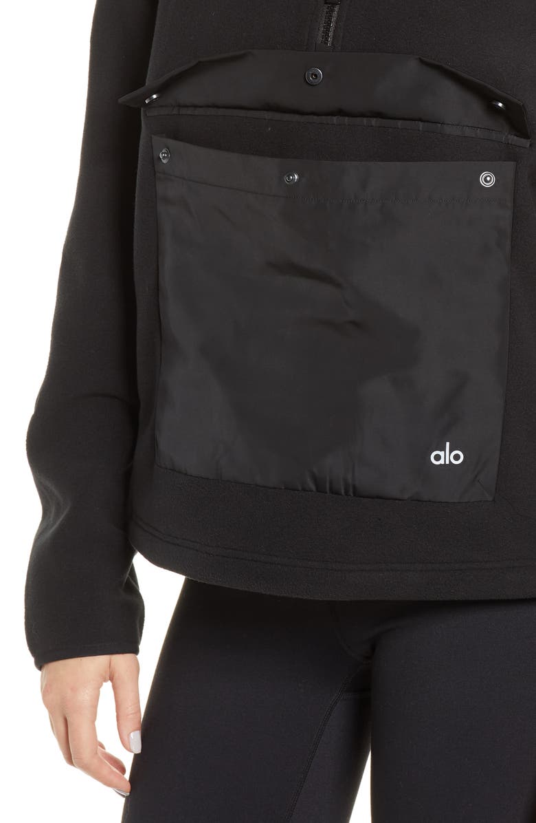 Alo Blackcomb Polar Fleece Half Zip Pullover, Alternate, color,