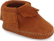 Minnetonka 'Riley' Fringe Suede Bootie