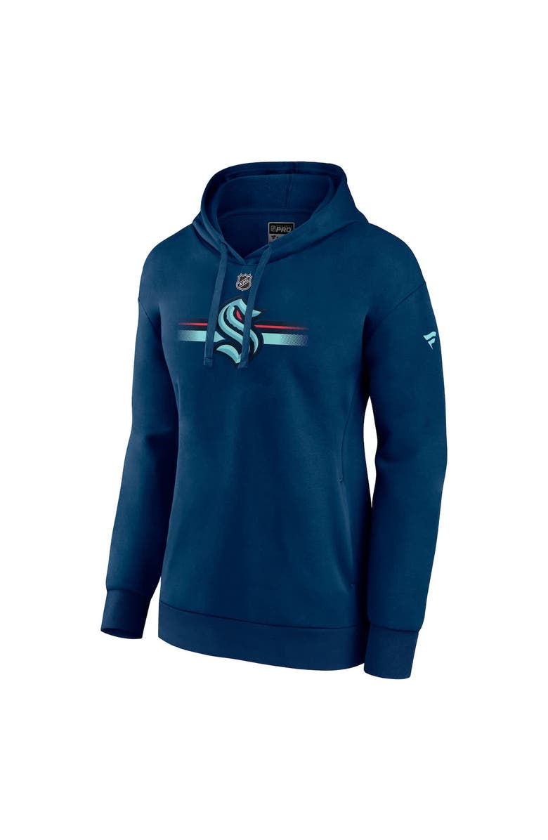 FANATICS Women's Fanatics Deep Sea Blue Seattle Kraken Authentic Pro Secondary Pullover Hoodie, Alternate, color, 
