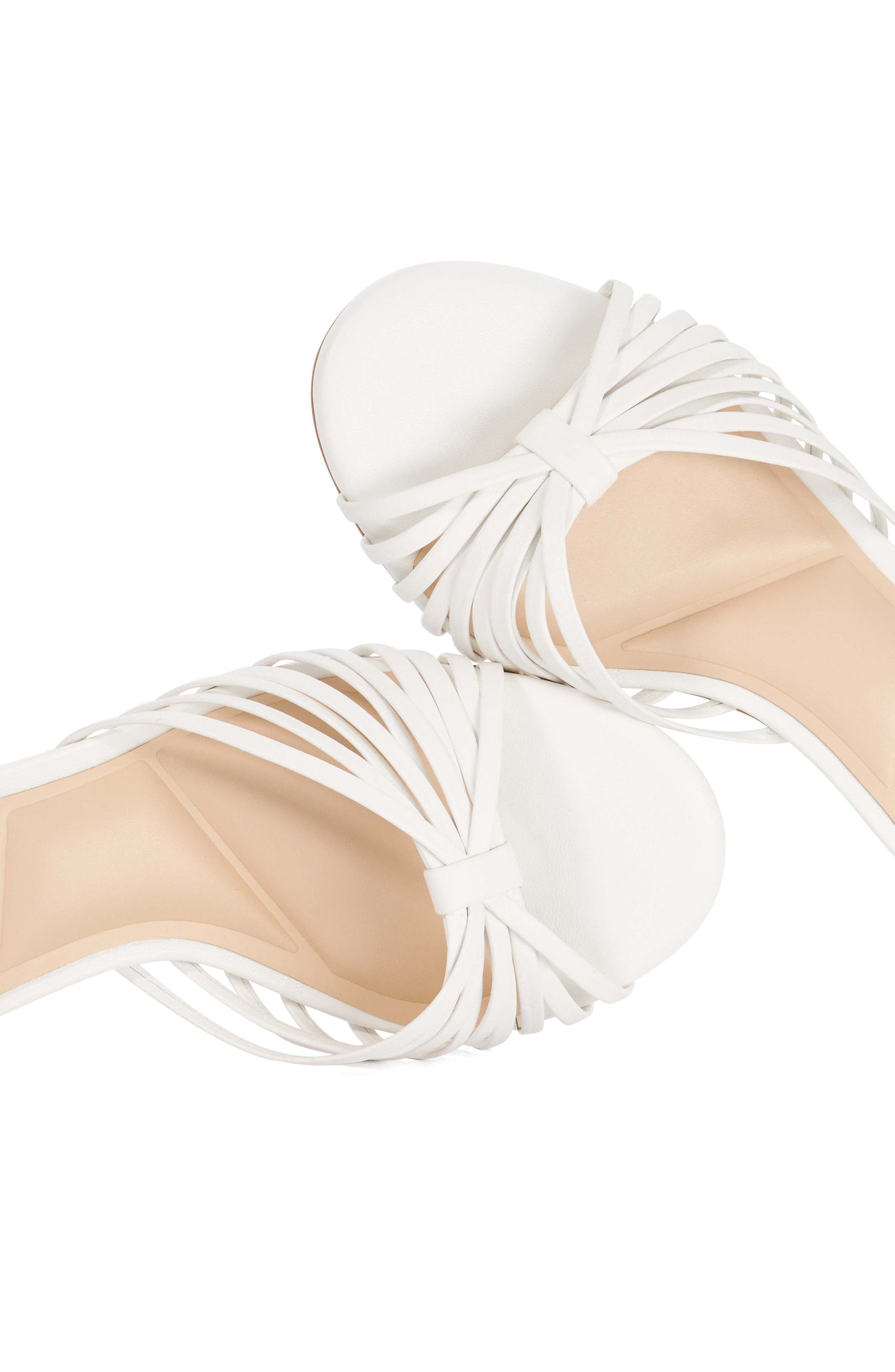 Dune London Maggie Sandal, Alternate, color, White