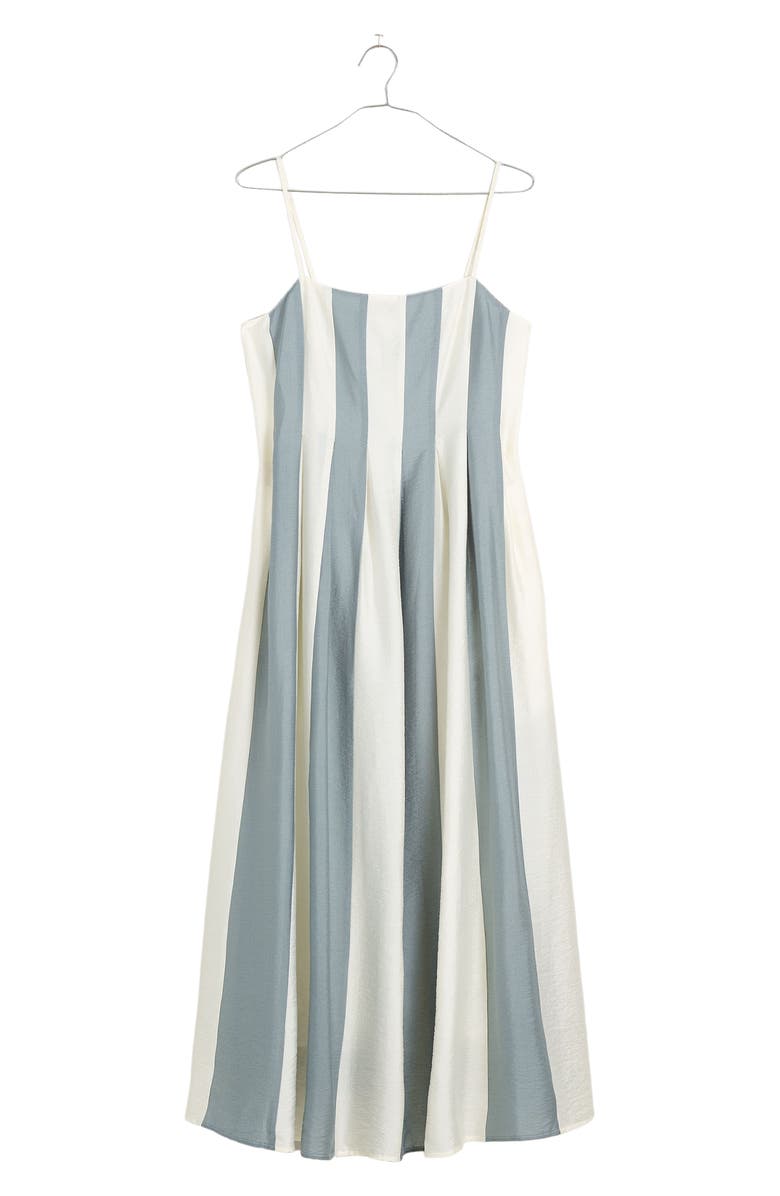 Madewell Pleated Midi Dress, Alternate, color,