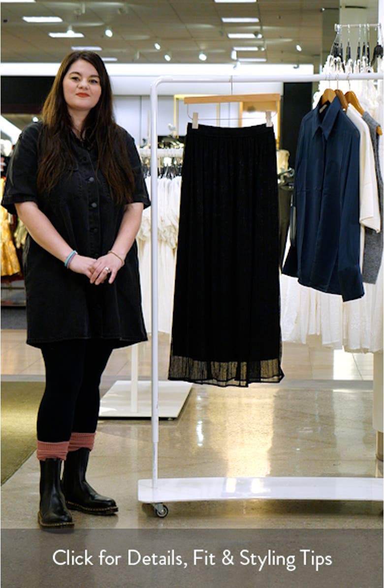 Tricia Metallic Maxi Skirt, sales video thumbnail