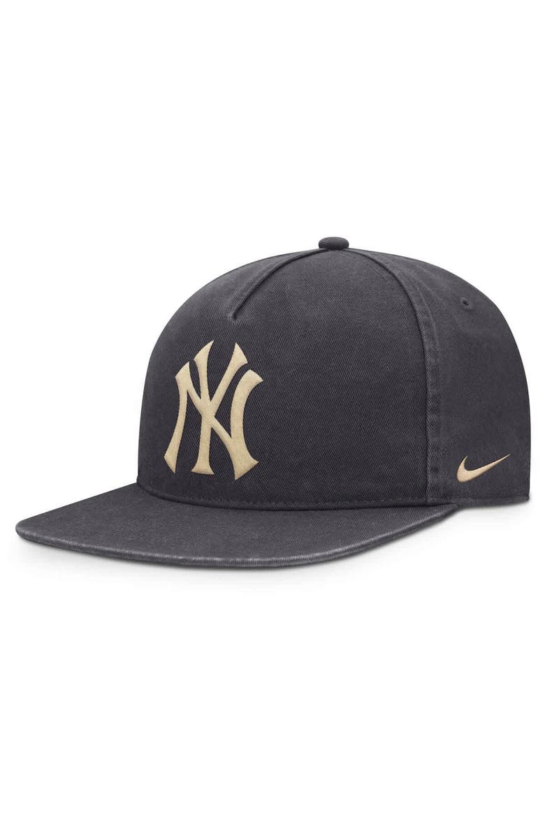 Nike Men's Nike Anthracite New York Yankees Monotone Pro Adjustable Hat, Alternate, color, 