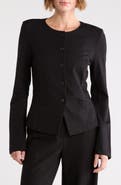 NORDSTROM RACK Collarless Cutaway Ponte Jacket