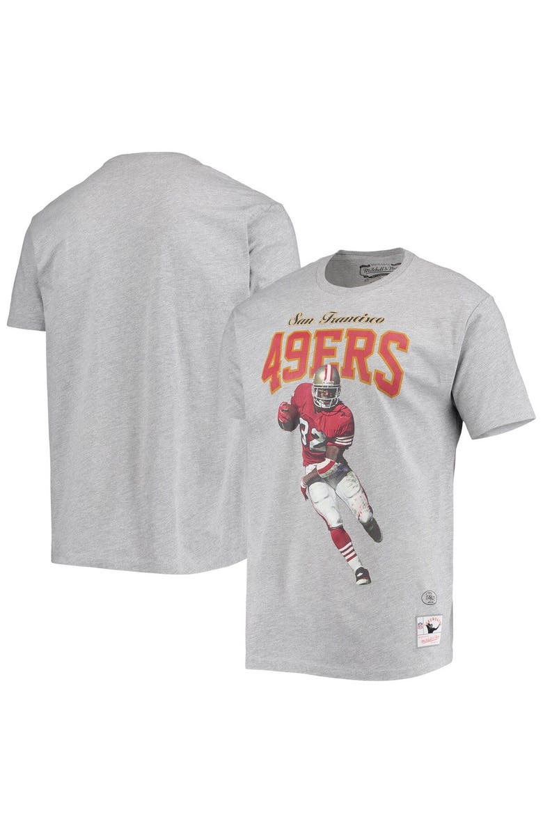 Mitchell & Ness Men's Mitchell & Ness Ricky Watters San Francisco 49ers Gray Player Graphics T-Shirt, Main, color, Gray