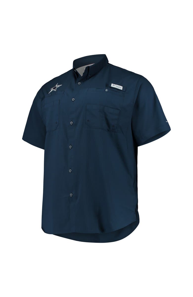 Columbia Men's Columbia Navy Dallas Cowboys Big & Tall Tamiami Woven Button-Down Shirt, Alternate, color, Navy