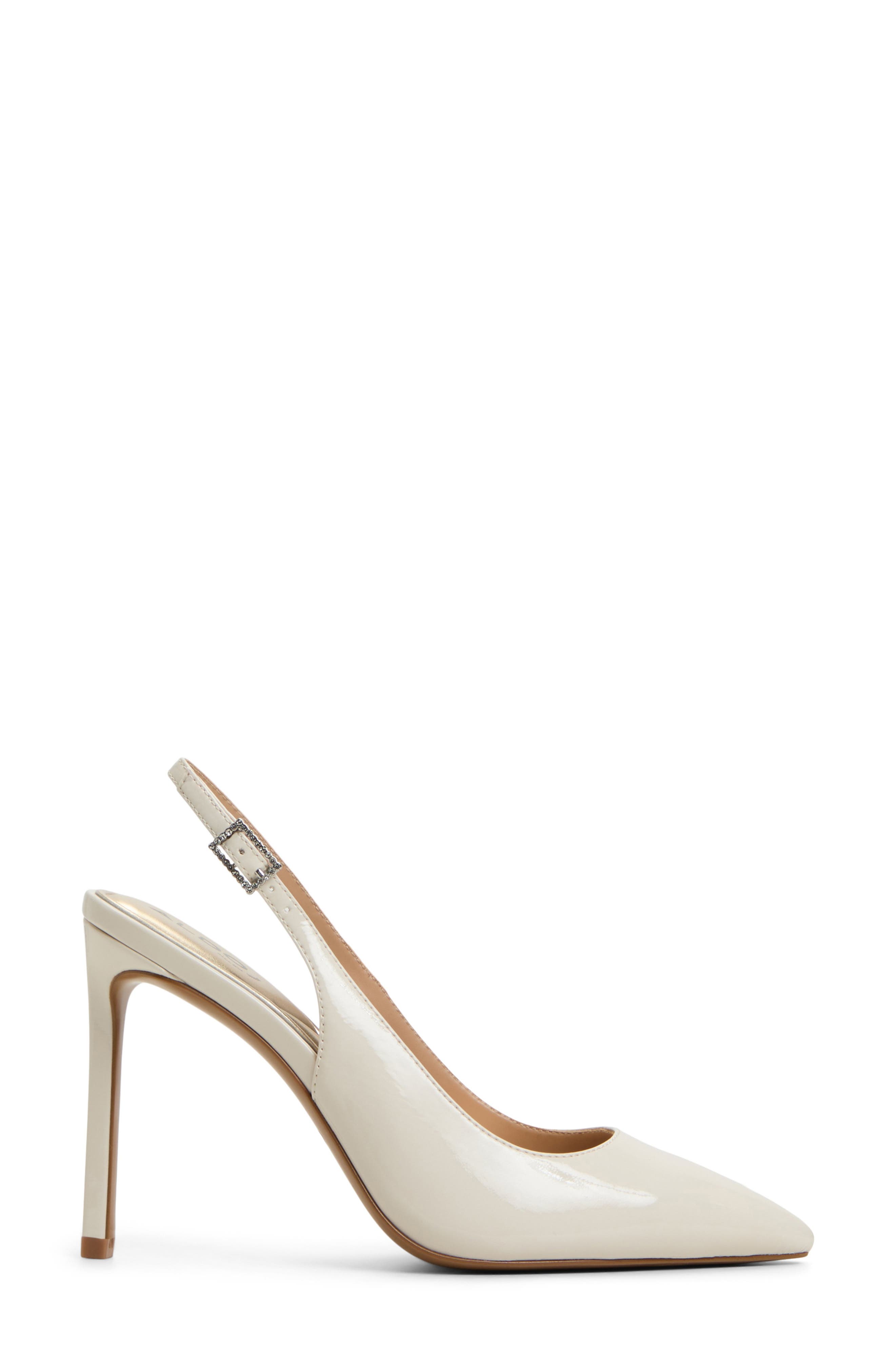 ALDO Lala Slingback Pointed Toe Pump, Alternate, color, Other White